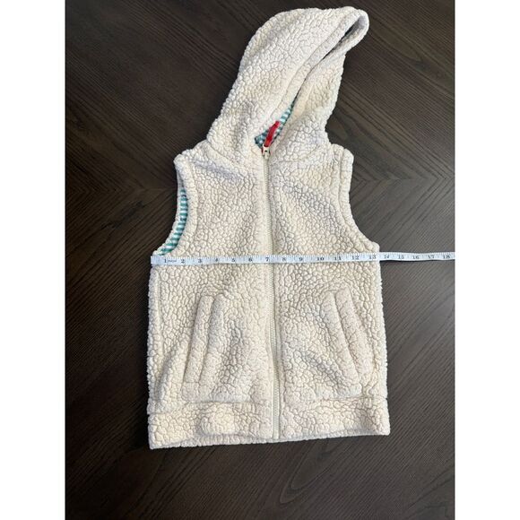 Girls Mini Boden Cream Sherpa‎ Vest Size 5-6Y - Picture 5 of 6